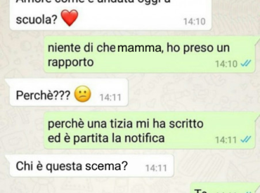 Messaggio Whatsapp Mamma Figlio